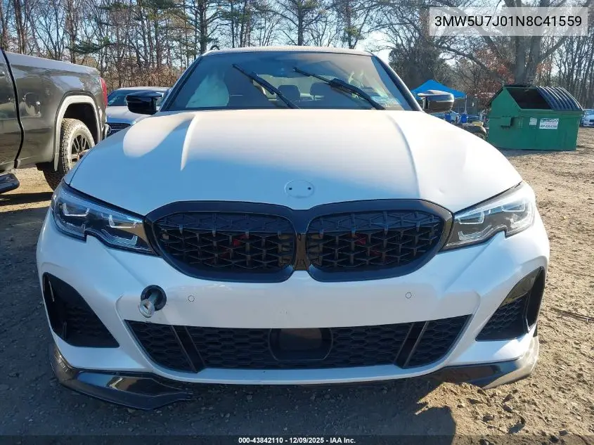 3MW5U7J01N8C41559 2022 BMW 3 Series M340I
