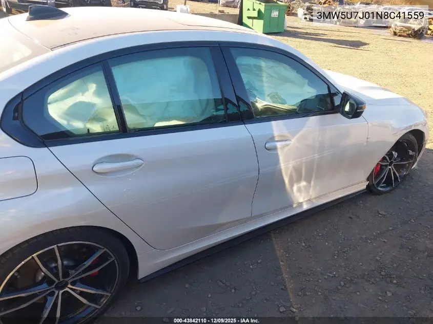 3MW5U7J01N8C41559 2022 BMW 3 Series M340I