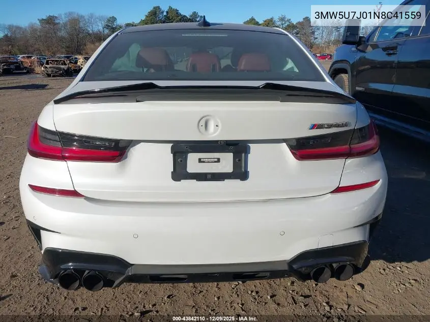 3MW5U7J01N8C41559 2022 BMW 3 Series M340I