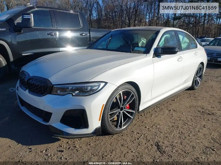 3MW5U7J01N8C41559 2022 BMW 3 Series M340I