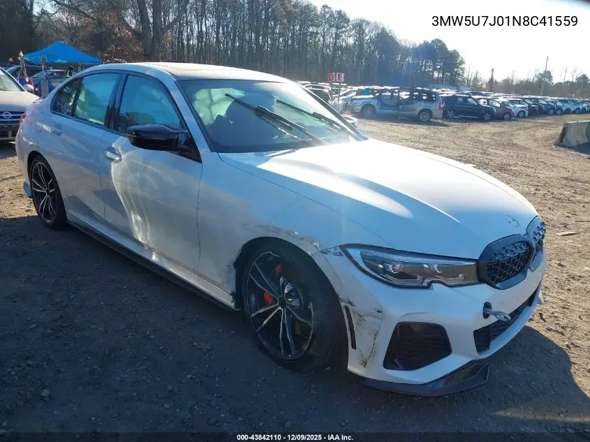 3MW5U7J01N8C41559 2022 BMW 3 Series M340I