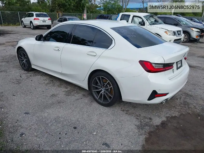 3MW5R1J06N8C52975 2022 BMW 330I