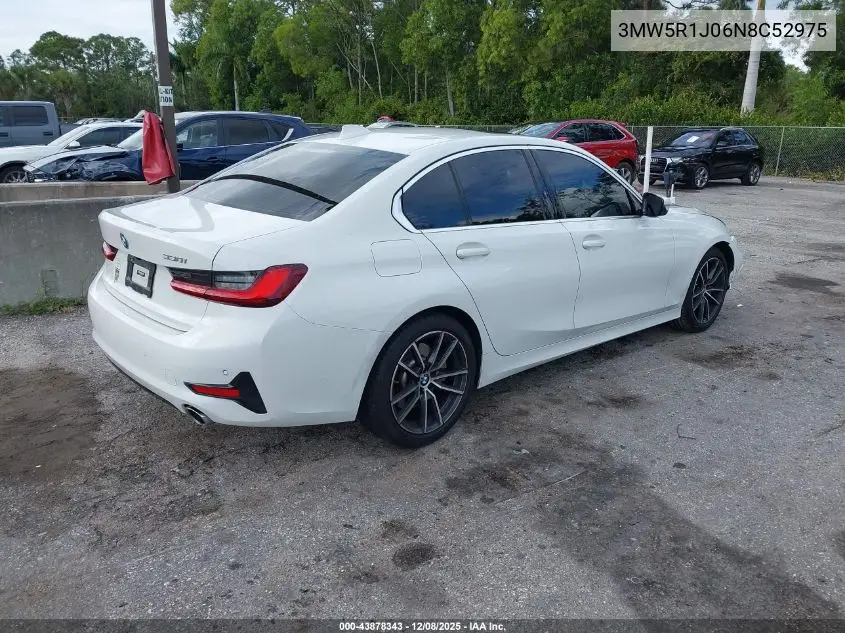 3MW5R1J06N8C52975 2022 BMW 330I