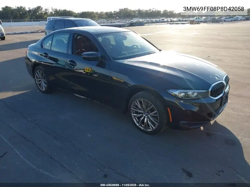3MW69FF08P8D42058 2023 BMW 330I