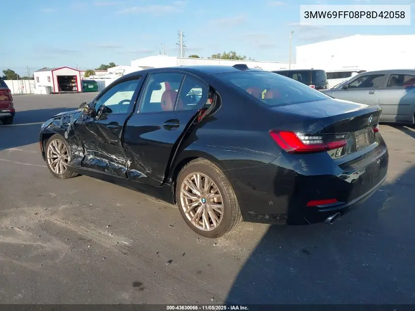 3MW69FF08P8D42058 2023 BMW 330I