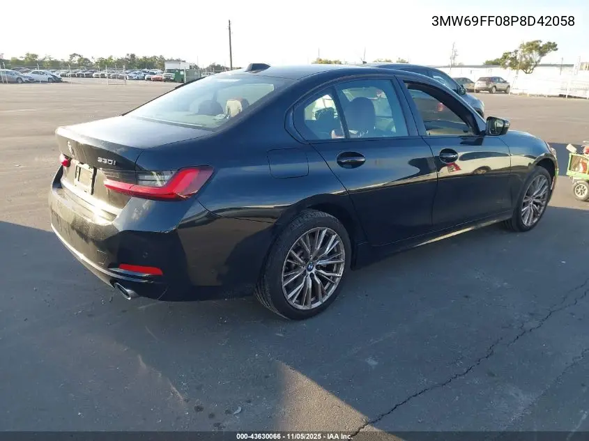 3MW69FF08P8D42058 2023 BMW 330I