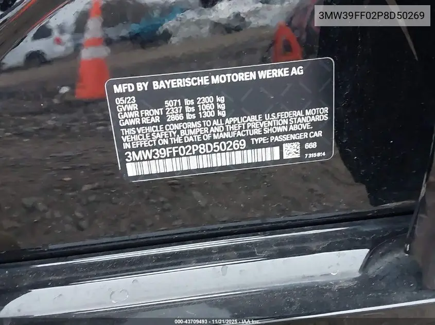 3MW39FF02P8D50269 2023 BMW 3 Series 330E