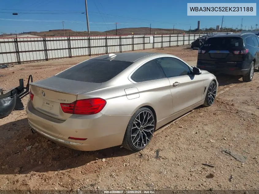 WBA3N3C52EK231188 2014 BMW 428I