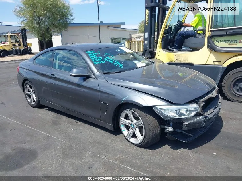 WBA3N7C56FK224138 2015 BMW 428I