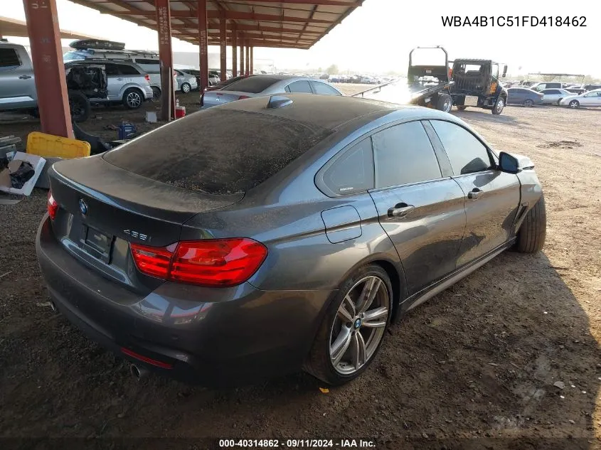 WBA4B1C51FD418462 2015 BMW 435 I Gran Coupe