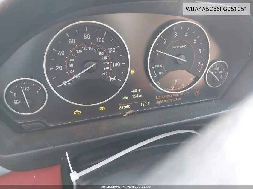 WBA4A5C56FG051051 2015 BMW 428 Gran Coupe