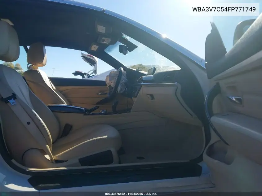 WBA3V7C54FP771749 2015 BMW 428I