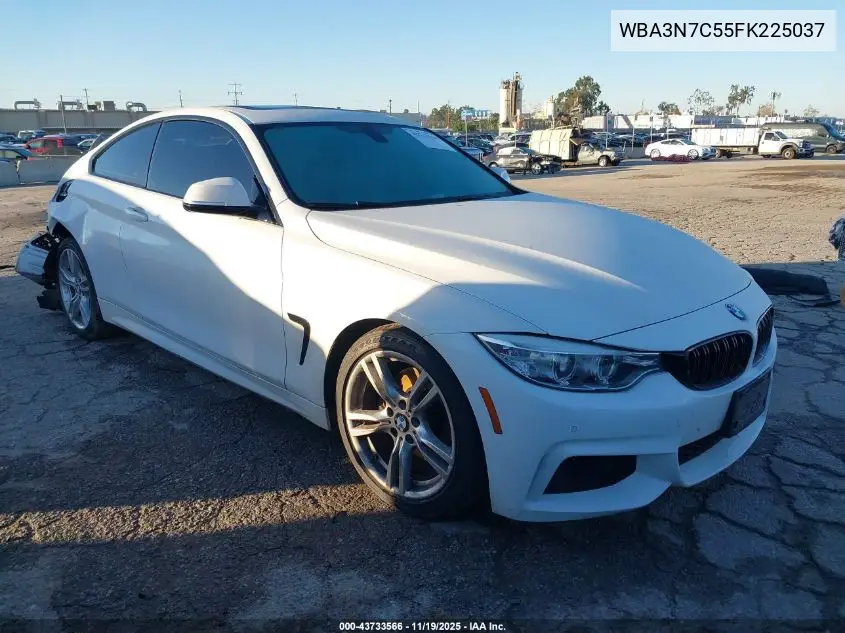 WBA3N7C55FK225037 2015 BMW 428I