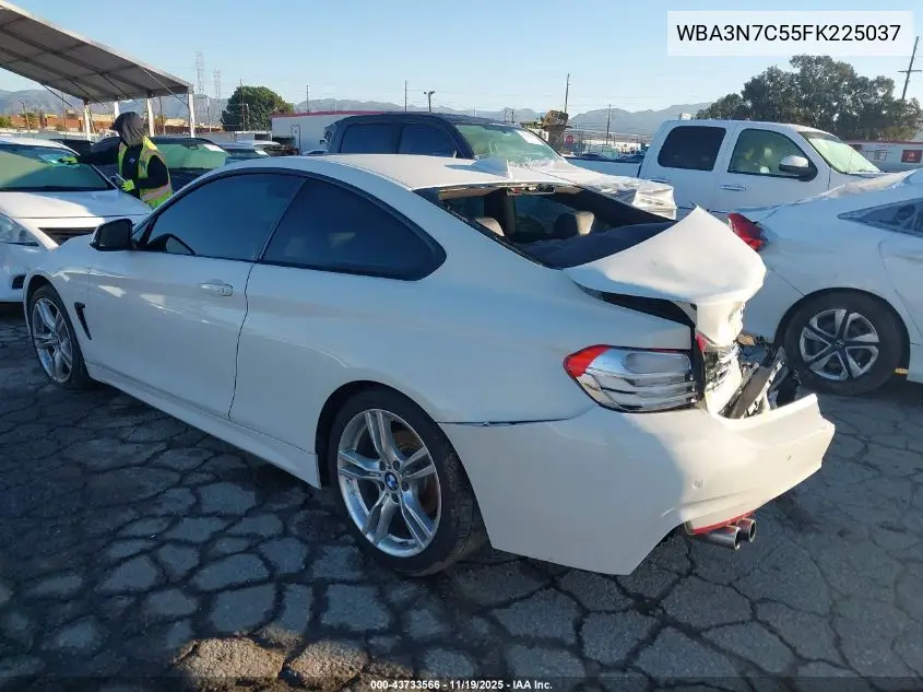 WBA3N7C55FK225037 2015 BMW 428I