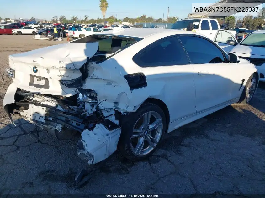 WBA3N7C55FK225037 2015 BMW 428I
