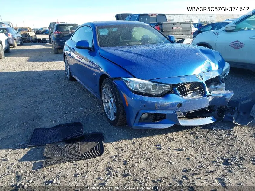 WBA3R5C57GK374642 2016 BMW 435I xDrive