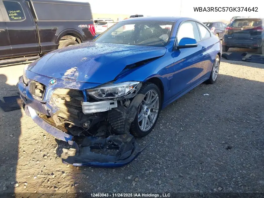 WBA3R5C57GK374642 2016 BMW 435I xDrive