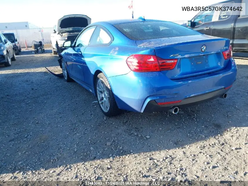 WBA3R5C57GK374642 2016 BMW 435I xDrive