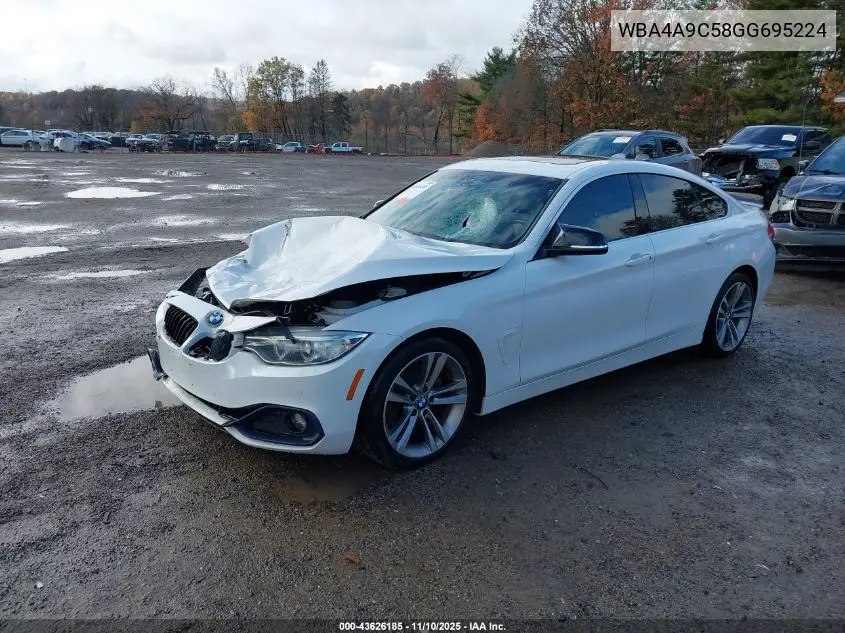 WBA4A9C58GG695224 2016 BMW 428I Gran Coupe
