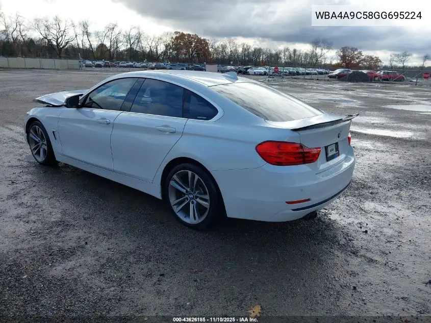 WBA4A9C58GG695224 2016 BMW 428I Gran Coupe