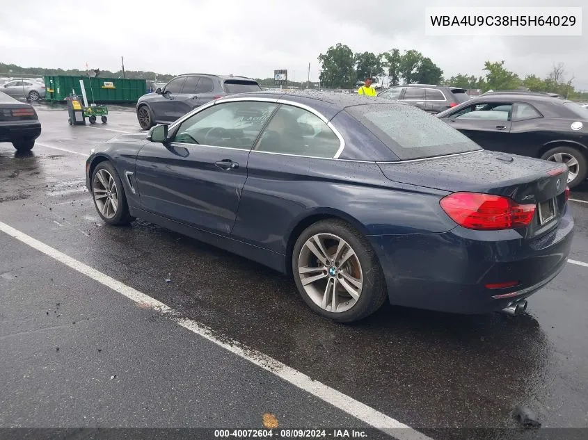 WBA4U9C38H5H64029 2017 BMW 430I