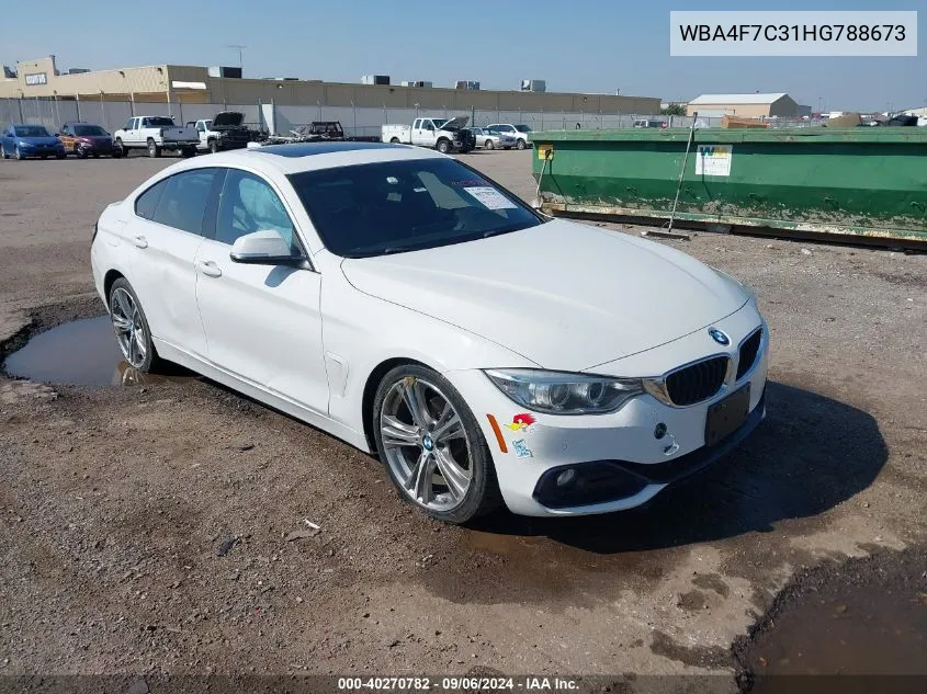 WBA4F7C31HG788673 2017 BMW 430I Gran Coupe