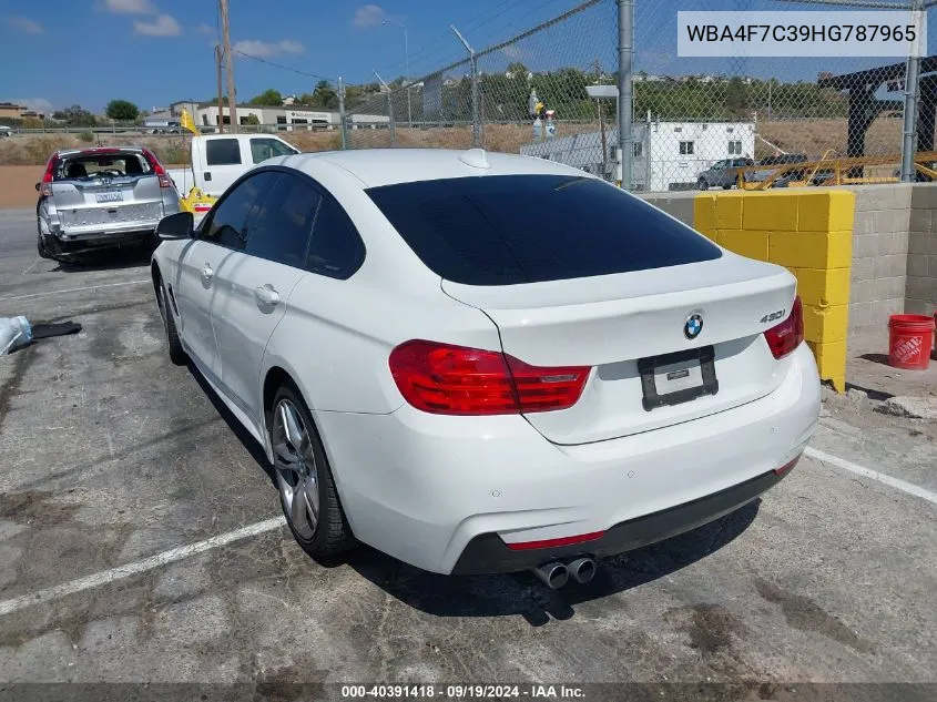 WBA4F7C39HG787965 2017 BMW 430I Gran Coupe