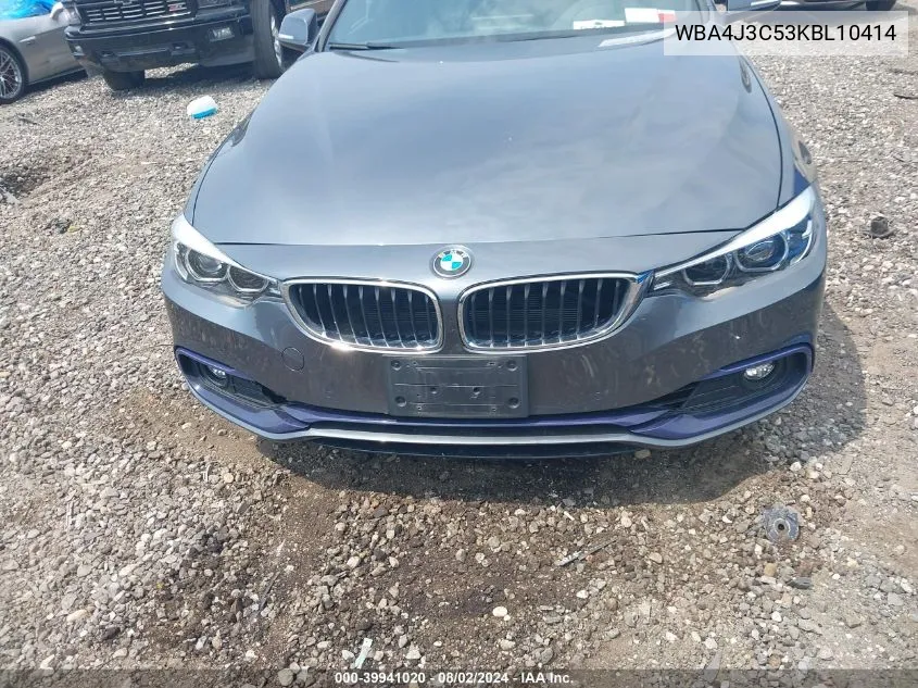 WBA4J3C53KBL10414 2019 BMW 430I Gran Coupe xDrive