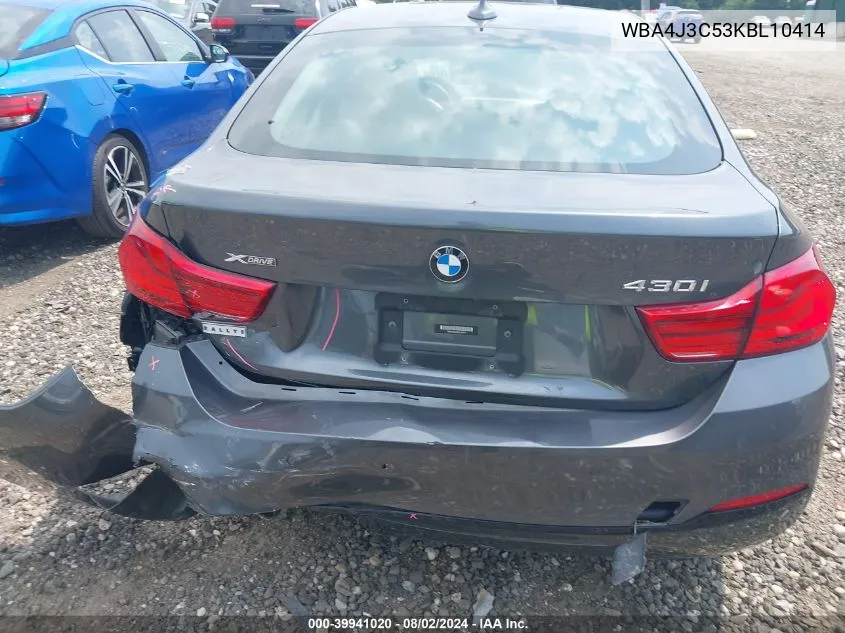 WBA4J3C53KBL10414 2019 BMW 430I Gran Coupe xDrive