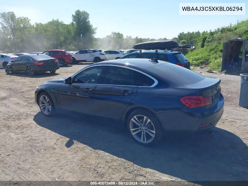 WBA4J3C5XKBL06294 2019 BMW 4 Series 430I xDrive