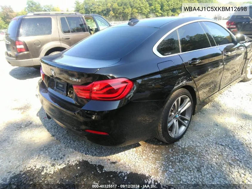 WBA4J1C5XKBM12698 2019 BMW 430I Gran Coupe