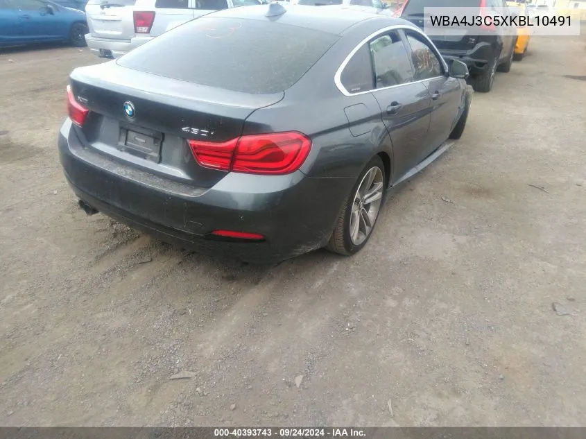 WBA4J3C5XKBL10491 2019 BMW 430I Gran Coupe xDrive