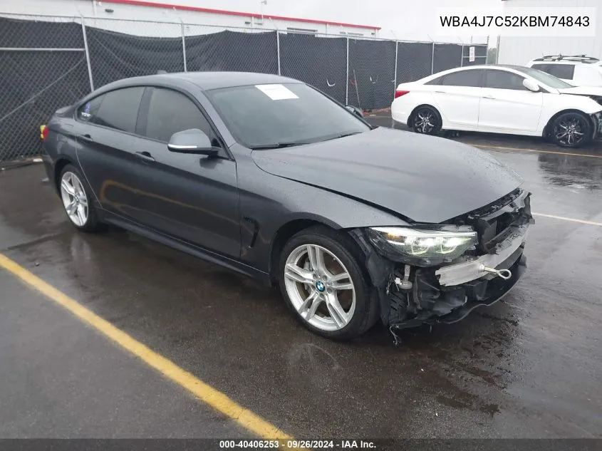 WBA4J7C52KBM74843 2019 BMW 440I Gran Coupe xDrive