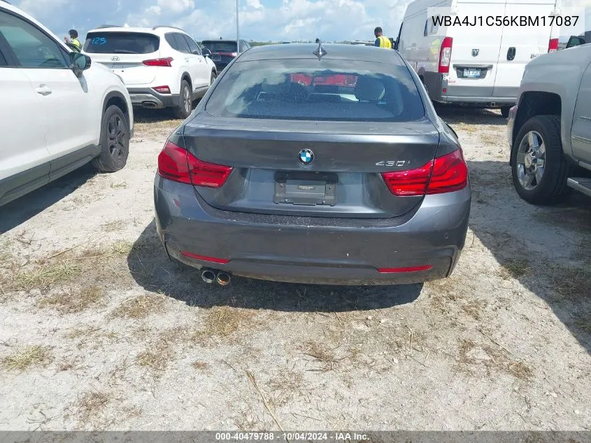 WBA4J1C56KBM17087 2019 BMW 430I Gran Coupe