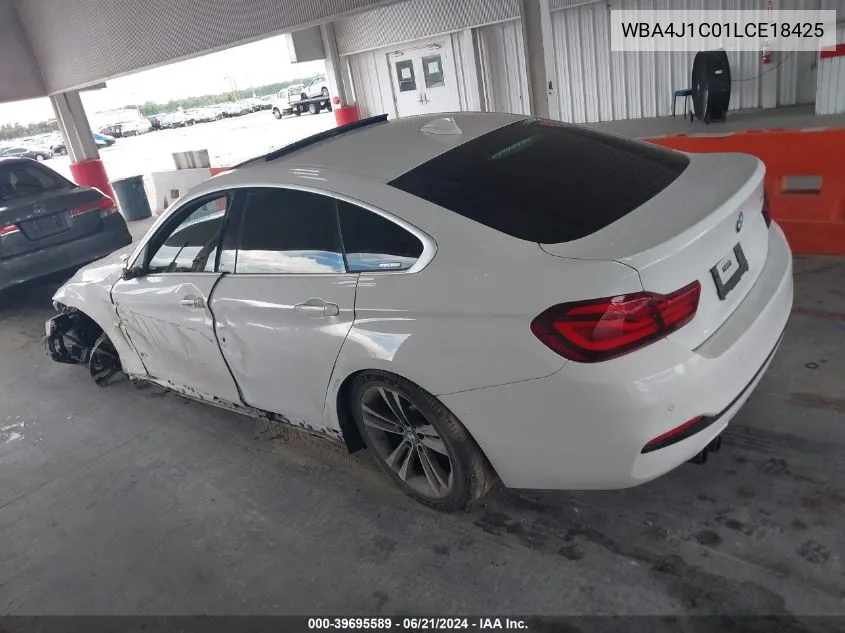 WBA4J1C01LCE18425 2020 BMW 430I Gran Coupe