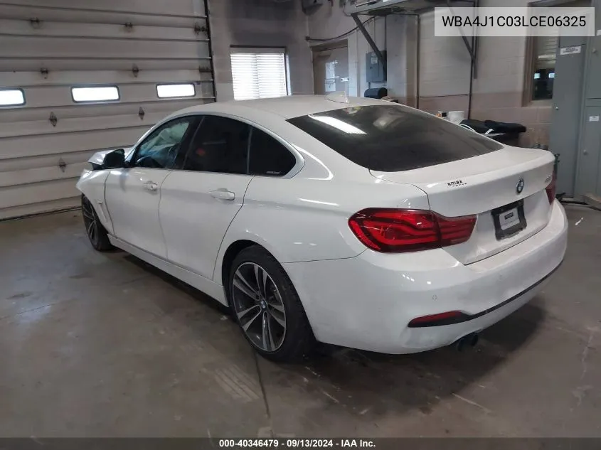 WBA4J1C03LCE06325 2020 BMW 430I Gran Coupe