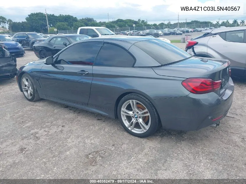 WBA4Z1C03L5N40567 2020 BMW 430I