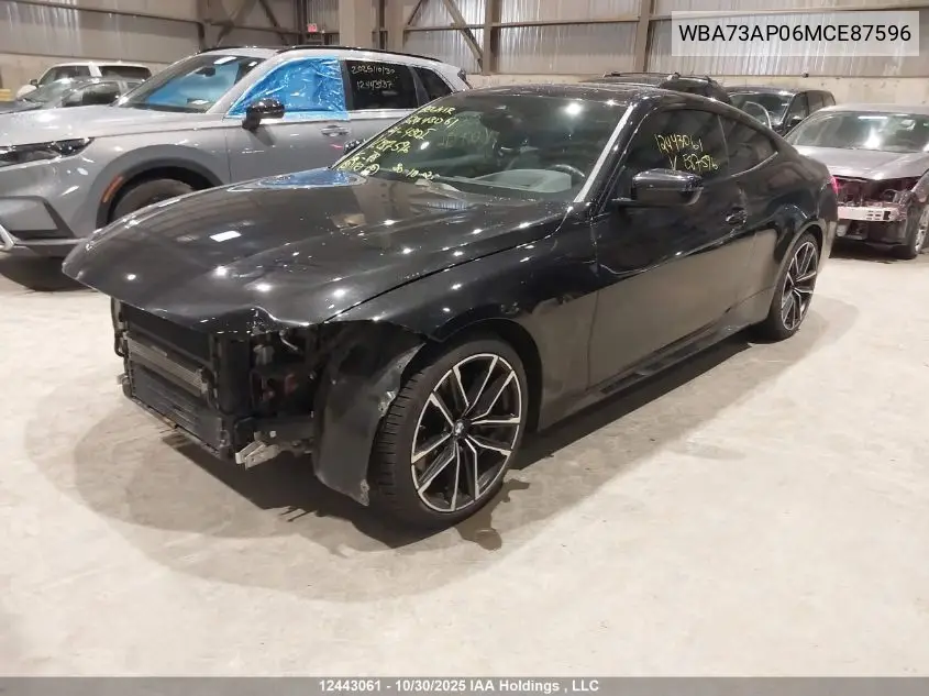 WBA73AP06MCE87596 2021 BMW 430I xDrive