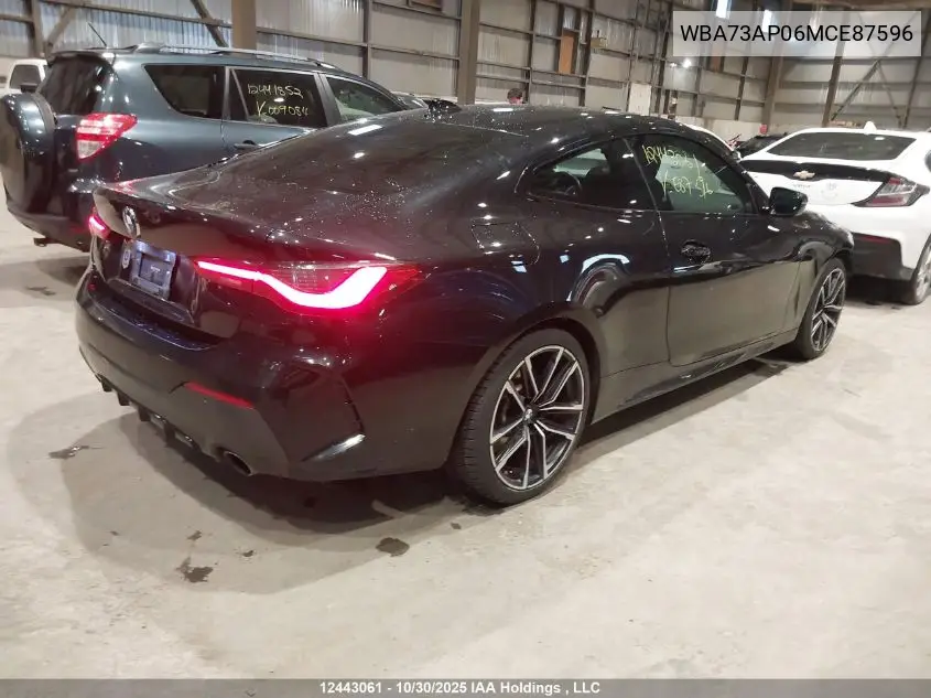 WBA73AP06MCE87596 2021 BMW 430I xDrive