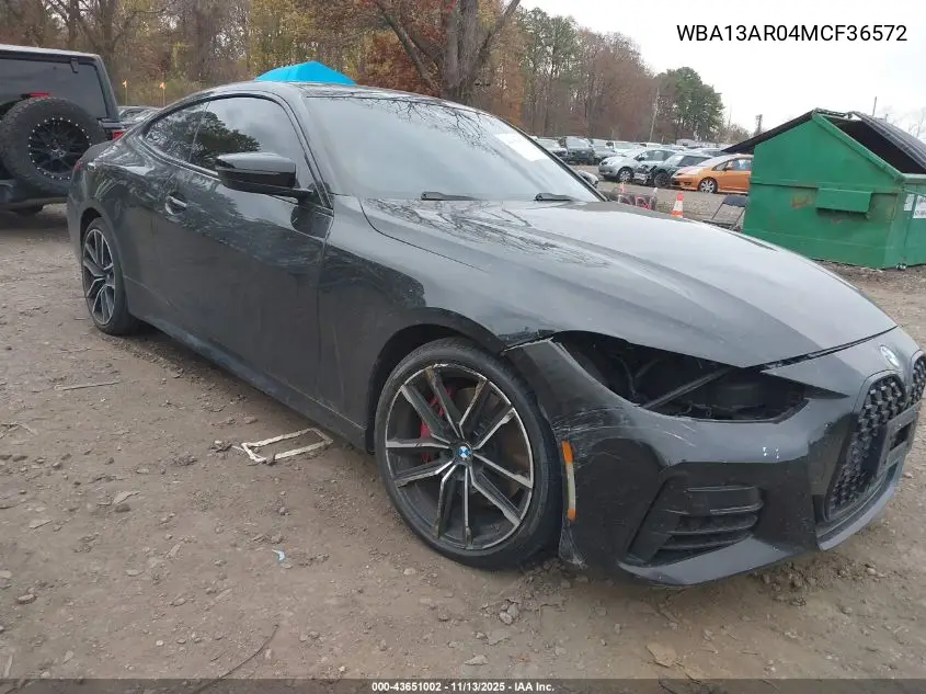 WBA13AR04MCF36572 2021 BMW M440I xDrive