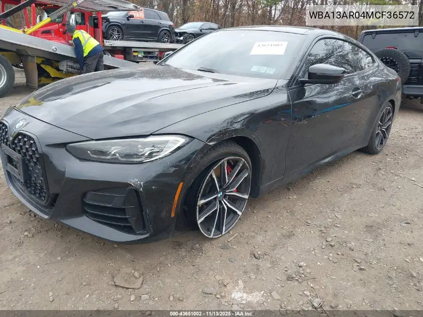 WBA13AR04MCF36572 2021 BMW M440I xDrive