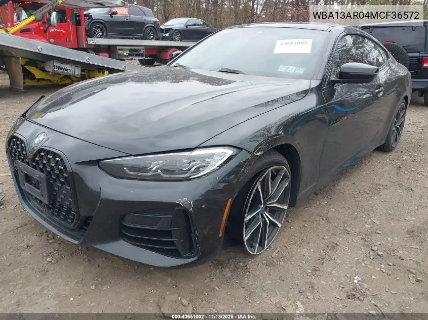 WBA13AR04MCF36572 2021 BMW M440I xDrive