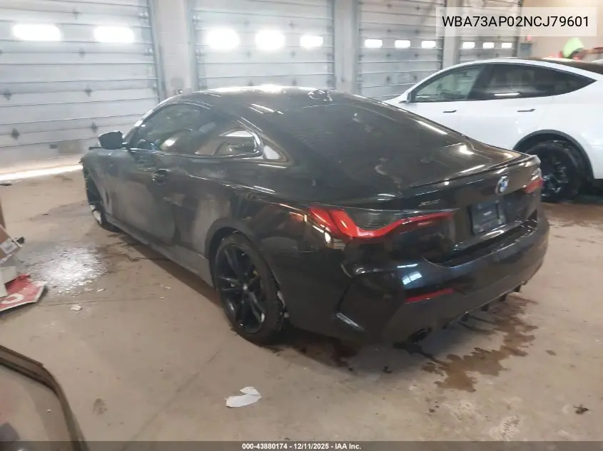 WBA73AP02NCJ79601 2022 BMW 430I xDrive