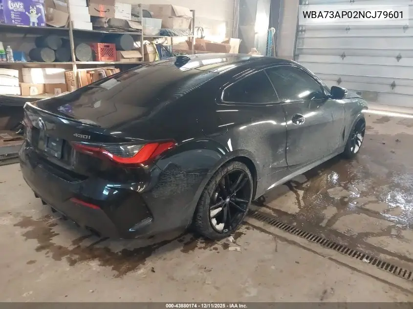 WBA73AP02NCJ79601 2022 BMW 430I xDrive
