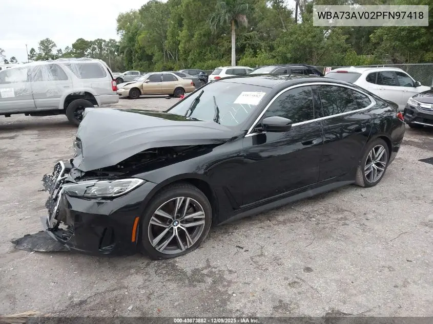WBA73AV02PFN97418 2023 BMW 430I Gran Coupe xDrive