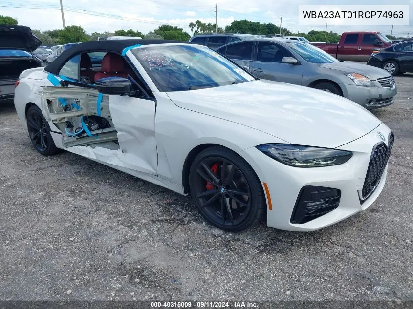 WBA23AT01RCP74963 2024 BMW 4 Series 430I