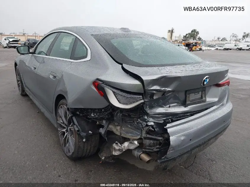 WBA63AV00RFR97735 2024 BMW 4 Series Gran Coupe 430I