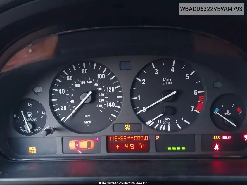 WBADD6322VBW04793 1997 BMW 528I