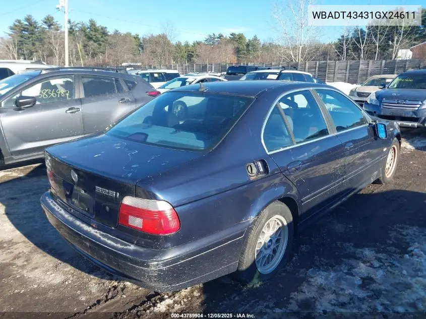 WBADT43431GX24611 2001 BMW 525Ia
