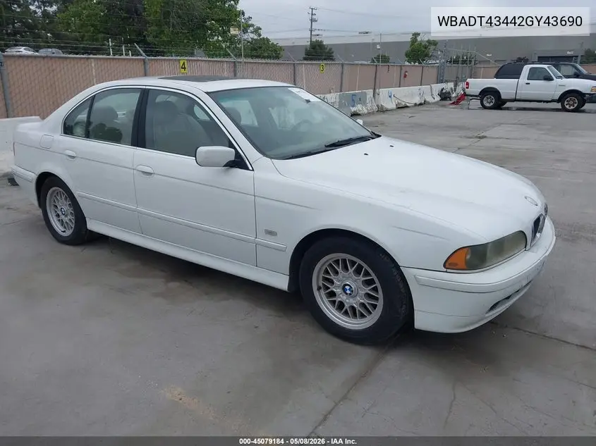 WBADT43442GY43690 2002 BMW 525Ia